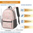 thumbnail image 3 of Unicorn and Star Pink Pattern 17" School Backpacks for Teens,Waterproof Oxford Fabric,S-Shape Padded Straps for School,Travel,Hiking,Camping, 3 of 6
