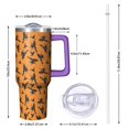 thumbnail image 2 of Halloween Witches on Brooms Pattern Tumbler with Handle and Lid,40oz Double Wall Vacuum Insulated Tumbler,Cups Gift for Women and Men, 2 of 7