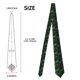 thumbnail image 2 of Balery Lush Foliage Green Plant Corbata Clásica de Seda para Hombre, Corbata Tejida Jacquard, Corbatas Formales para Negocios y Bodas, 2 of 7