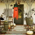 thumbnail image 3 of Orange Pumpkin Wizard Hat Halloween Decor,Hanging Pumpkin Ornaments,52x12.6inch, 3 of 4