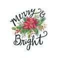 thumbnail image 2 of Arthurs, Diane 15x18 Gold Ornate Wood Framed with Double Matting Museum Art Print Titled - Merry and Bright Wreath, 2 of 4