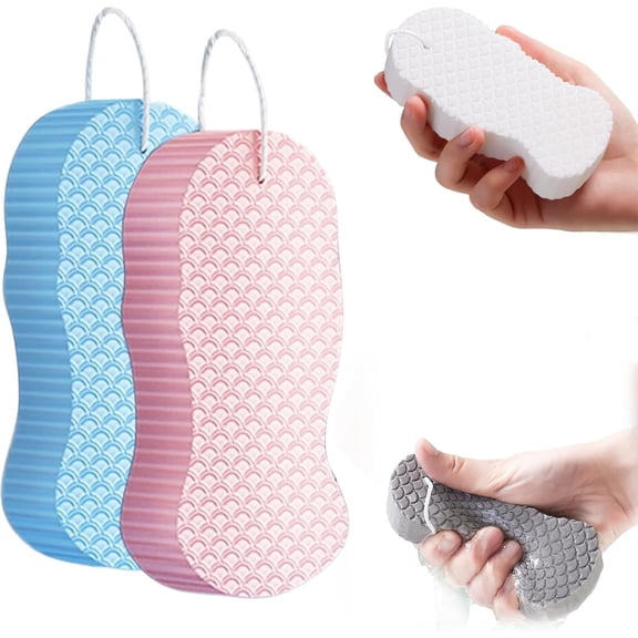 Magic Exfoliating Bath Sponge Body Scrubber - 2026 New 3D Super Soft & Skin-Friendly Exfoliator, Reusable for Deep Cleansing, Women & Men, All Skin Types