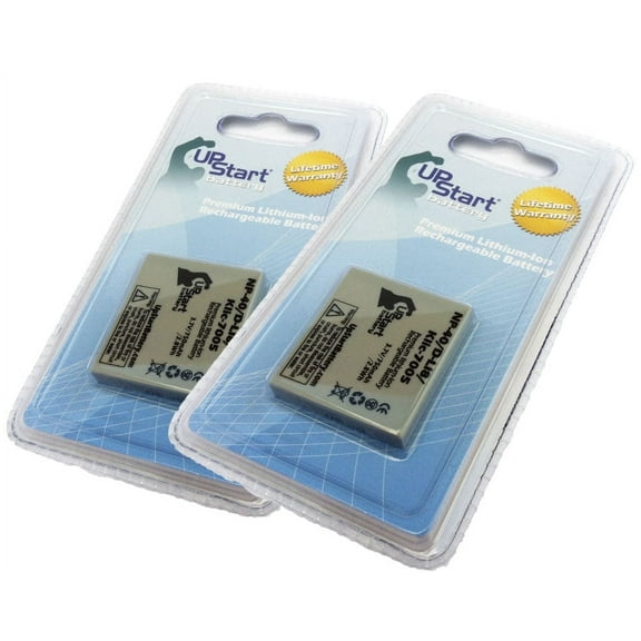 2x Pack - Sanyo Xacti VPC-E760 Battery - Replacement for Sanyo NP-40, UF553436 Digital Camera Battery (750mAh 3.7V Lithium-Ion)