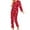 A-Red, variant on LINGLANG Christmas Pajamas For Women Set Flannel Long Sleeve Button Down Top With Long Pants Comfortable Cozy Nights Xmas Print Pjs Sleepwear Loungewear Nightwear Nightclothes Homewear