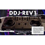 Pioneer DDJ-REV1 Scratch-Style 2-Channel DJ Controller for Serato DJ Lite - Black Bundle with DJ Case and Austin Bazaar Polishing Cloth