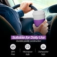 thumbnail image 6 of Copco Acadia Travel Mug Set of 2 - 16 oz, BPA-Free Insulated Coffee Cup with Double-Wall Insulation, Spill-Proof Lid & Non-Slip Rubber Grip - Microwave & Dishwasher Safe (Lilac), 6 of 7