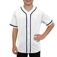 thumbnail image 3 of OVAFBAU Boys Athletic T Shirts Mesh Quickly Dry Short Sleeve Tee Active Tops Casual Sportswear Summer Solid Color Dry Mesh Casual Sports Short Sleeve Baseball Top, 3 of 8