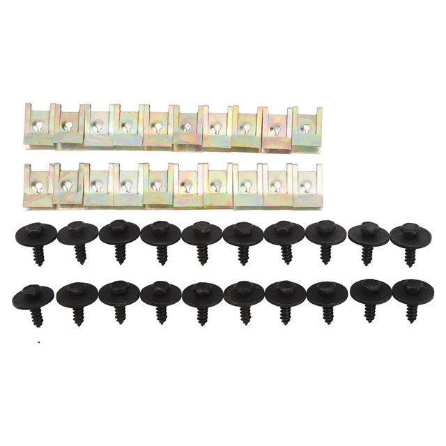 Clips de Fixation pour Panneau de Moteur de Voiture, 40 Pcs Clips de Protection pour Châssis de Moteur Clarté Remarquable