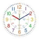 thumbnail image 4 of Reloj de pared para niños, decoración de pared, colorido, redondo, de madera, analógico, de 12 pulgadas, decorativo, silencioso, para interior, jardín Estilo A, 4 of 8