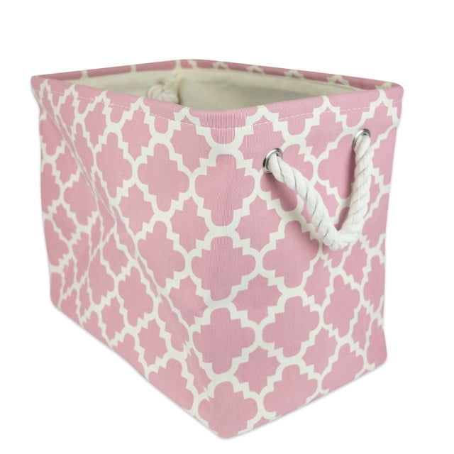 Contenedor de Almacenamiento Mediano DII 41x25x30cm Poliéster Rosa