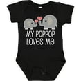 thumbnail image 3 of Inktastic My Poppop Loves Me Grandkids Boys or Girls Baby Bodysuit, 3 of 5