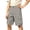 Grey@GC@, variant on CONZONE Kids Boys Cargo Shorts Casual Chino Shorts For Child Buttons Solid Color Wide Leg Shorts With Pockets