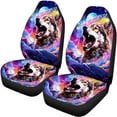 thumbnail image 5 of Pzuqiu Colorful Wolf Car Seat Covers Set Fashion Automotive Interior Accessories Easy to Install Full Wrapping Edge Seat Covers Elegance Universal Fit for Most Cars Sedan Van Truck, 5 of 7