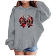 thumbnail image 2 of Mercatoo Girl's Fall and Winter Christmas Bow Print Sweatshirt Toddler Fashion Hoodies Boys Girls Casual Sweatshirt Hoodies, 2 of 4
