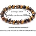 thumbnail image 4 of SZTXJ Women 8mm Natural Stone Lava Rock Diffuser Elastic Bracelet Yoga Agate Beads Bracelet Bangle, 4 of 5