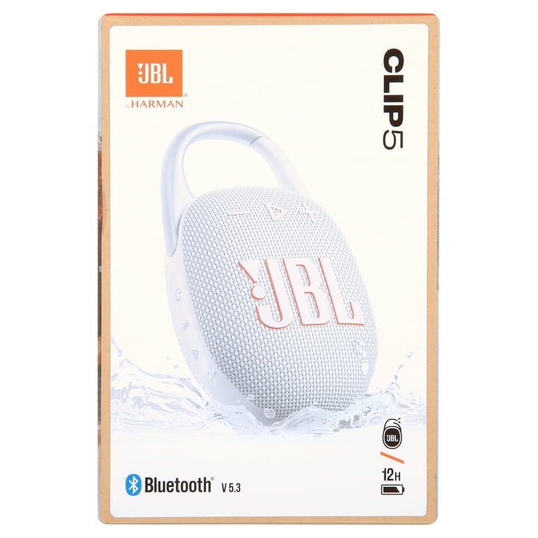 JBL Clip 5 - Ultra-portable waterproof speaker - White JBL Clip 5 - Ultra-portable waterproof speaker - White