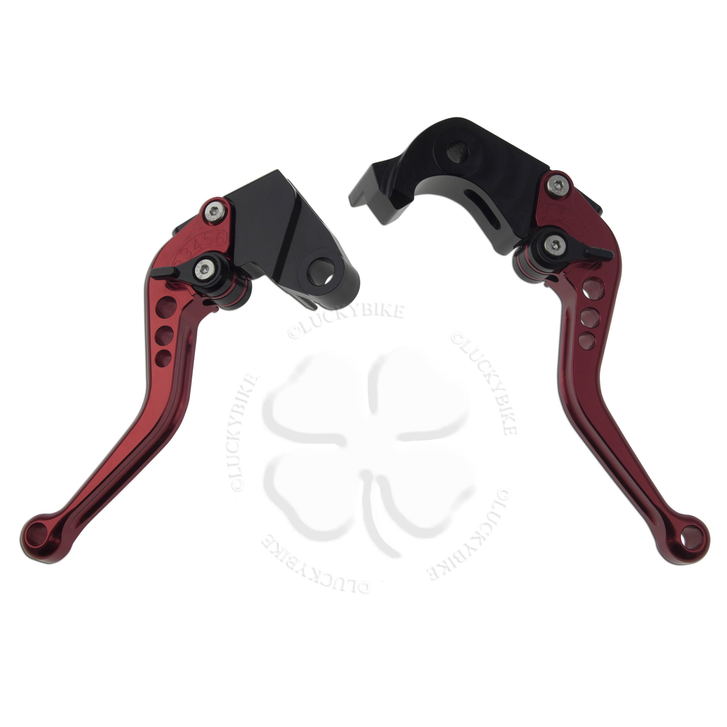 levier leviers levers court short CNC FULL red rouge Kawasaki Z750 Z750 2007-13