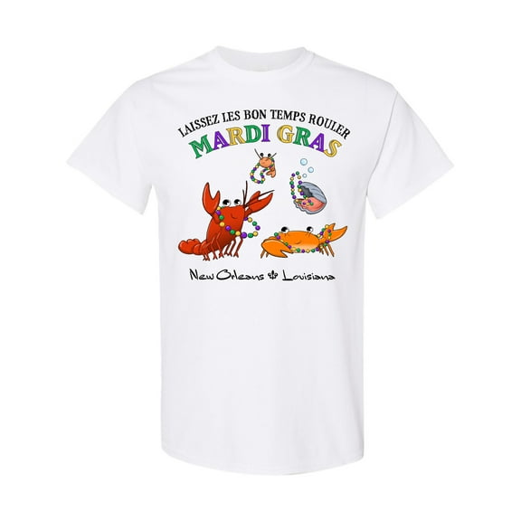 Inktastic Laissez Les Bon Temps Rouler Mardi Gras Partying Seafood T-Shirt