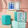 thumbnail image 3 of ENGiNDOT Mini Fridge, 4L AC/DC Portable Refrigerator for Office, Car, Bedroom-Tiffany Blue, 3 of 8