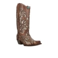 thumbnail image 2 of Corral Boots Womens Glitter Tooled Inlay Snip Toe Cowboy  Tall Dress Boots, 2 of 5