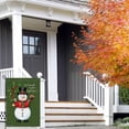 thumbnail image 3 of Christmas Welcome Winter Versatile House Flags for Lawn Front Door Backyard Snowflakes Washable House Decor Winter Holiday Snowman Green Double-Colored Porch Flags 28x40 Inches, 3 of 6