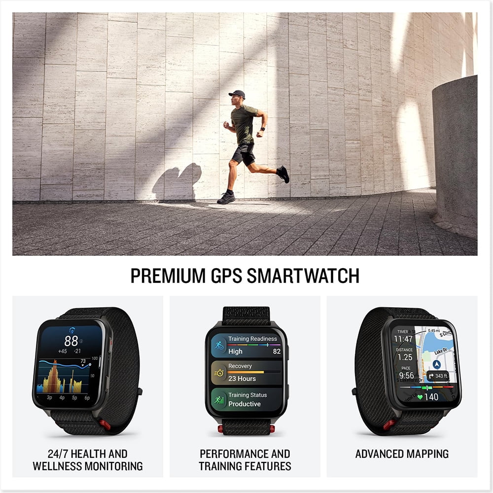 Garmin 010-02980-00 Venu X1 Premium GPS Smartwatch Black Titanium Bundle with 2 YR CPS Enhanced Protection Pack