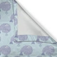 thumbnail image 4 of Ambesonne Whale Window Valance, Cartoon Animal with Smile, 54" X 12", Pale Blue Muave, 4 of 5
