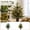 E002- Clear (With Battery Pack), variant on Christmas Tree Decor, 2Ft Pre-Lit Battery Operated Norfolk Pine Tabletop Tree, Small Artificial Potted Christmas Tree, Faux Indoor Christmas Tree, 23X23 Inch Life-Like Silhouette,