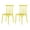 Yellow, variant on Strata Furniture Tiras Polypropylene Outdoor Dining Chair in Mint (Set of 2)