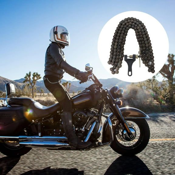 Raindrops 1 Set 420 Motorcycle Link Chain Dirt Bike Chain with Chain Splitter Breaker