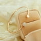 thumbnail image 3 of Pulsera Ajustable De Cristal Doble Corazón Apertura Pulseras Para Mujer Joyería, 3 of 4