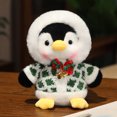 thumbnail image 3 of 2024 Navidad lindo pingüino de peluche juguete niños niña regalo Feliz Navidad decoración para el hogar adornos de Navidad Navidad 2025 Feliz Año Nuevo（Green 22CM, 3 of 5