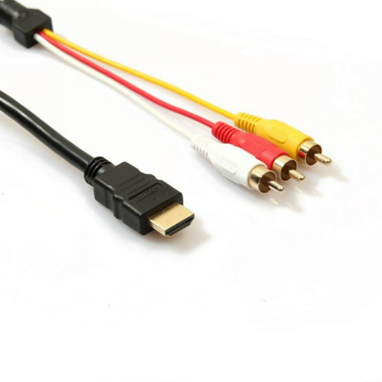 HDMI to RCA Cable, 5FT/1.5M HDMI Male to 3-RCA Video Audio AV