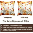 thumbnail image 6 of Pumpkin Maple Leaf Fall Pillow Covers Autumn Orange Fallen Leaves Floral Decorative Throw Pillow Covers 20x20 Set of 2 Seasonal Holiday Harvest Pillow Cases Thanksgiving Decor for Home Couch Sofa, 6 of 6