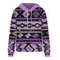 thumbnail image 6 of Women's Ethnic Print Pullover Hoodie Casual Long Sleeve Pocket Design Style, 6 of 6