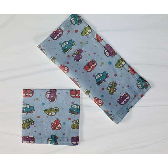 Cotton Cars and Trucks Napkins 18"X18"