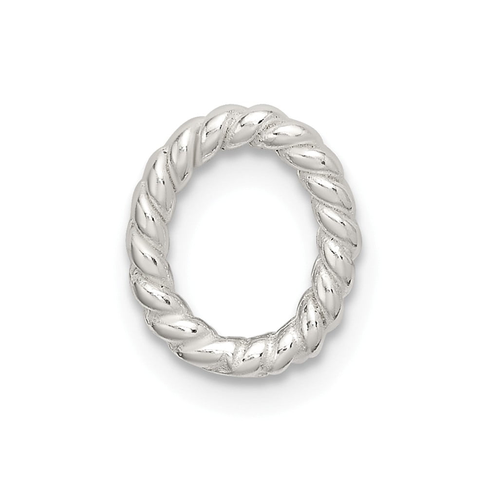 FB Jewels - FB Jewels Sterling Silver 10.2 x 7.4mm Twisted Wire Casted