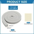 thumbnail image 2 of 1 Set 3.28ft Foam Seal Strip, 1 Inch Width x 1 Inch Thick Weather Stripping Foam Insulation Tape, EVE Air Conditioner Open Cell Foam Seal Tape for Doors, Windows, Grey, 2 of 6