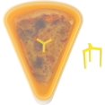 thumbnail image 2 of KEVJES 4sets Reusable Silicone Leftover Pizza Slice Storage Container with Air-tight Lids-BPA Free,Fits Single Slice up to 16\u201d,Save Space, Refrigerator organizer(4 Yellow), 2 of 8