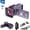 Purple with 32G, variant on 4K Video Camera Camcorder, 64MP with 3" 270° Flip Screen, 18X Digital Zoom, WiFi And Webcam for YouTube, 32GB SD Card, Built-in Rechargeable 2500mAh Battery