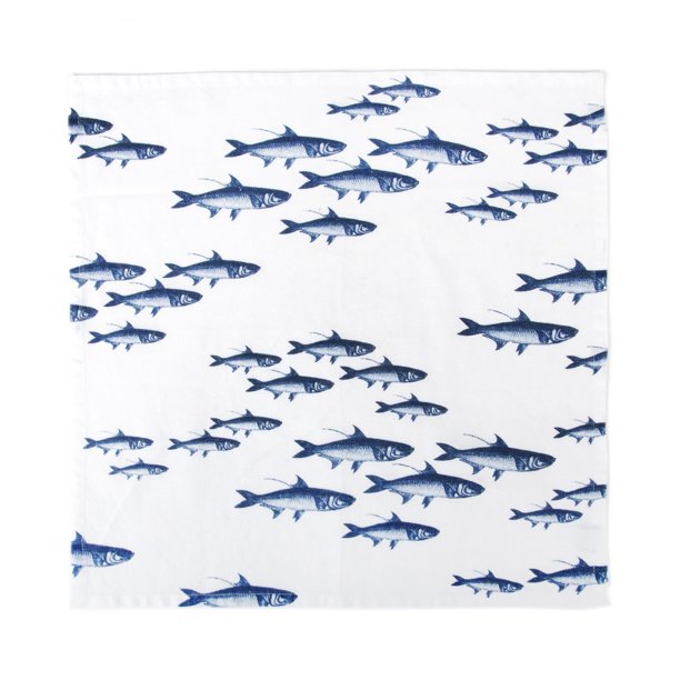 Caskata Blue School of Fish Napkins Set of 4