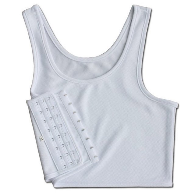 Original Plus Free Life Más El Tamaño De Pecho Carpeta Para Lesbianas Con Gancho Ftm Tomboy Sujetador Transgénero Slim Fit Chaleco Corto Tops Tire Sobre Big Boobsi