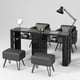 thumbnail image 5 of Luxury Professional Nail Table Beauty Modern Cleaner Dressing Nail Table Makeup White Tavolo Manicure Salon Furniture BL50NT My Lux Decor Round, 5 of 21