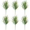 thumbnail image 4 of 6 uds hojas de pino verde 45cm ramas de cedro artificiales para árbol de Navidad adorno DIY, 4 of 9