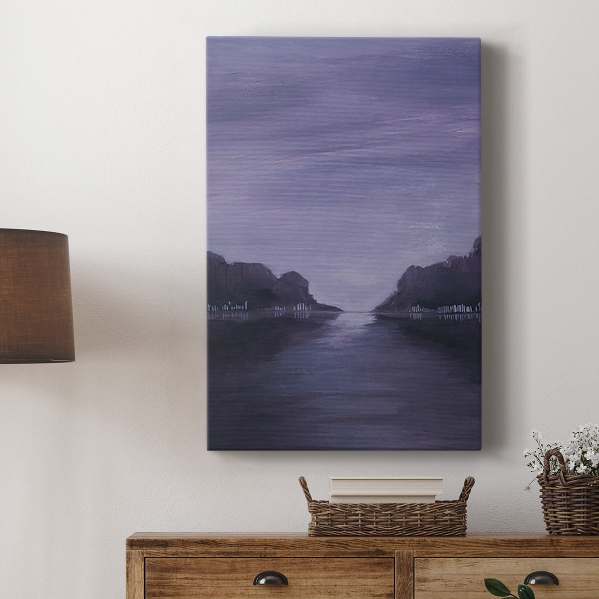 Amethyst Moonlight I Premium Gallery Wrapped Canvas - Ready to Hang