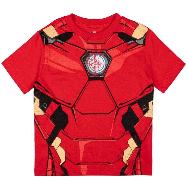 Marvel Avengers Iron Man Toddler Boys Pack T-Shirts Toddler to