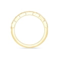 thumbnail image 4 of AFFY Round Cut White Natural Diamond Half-Eternity WeddIng Band RIng In 14K Yellow Gold Over SterlIng Silver (0.17 Cttw, I2-I3 Clarity), RIng Size-5.5, 4 of 5