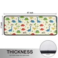 thumbnail image 5 of Dinosaur and Stone Beige Pattern Anti Fatigue Kitchen Rugs Set Of 2, Non Slip Washable Decorative Floor Mats for Sink Laundry and Home Use, 17"x47", 5 of 5