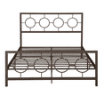 thumbnail image 7 of Noble House Ewelina Modern Queen-Size Iron Geometric Low-Profile Bed Frame, Hammered Copper, 7 of 7