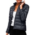 thumbnail image 7 of KICILVS Puffer Jacket Womens Lightweight Packable Quilted Coat Stand Collar Zip Up Down Jacket Warm Winter Outerwear, 7 of 7